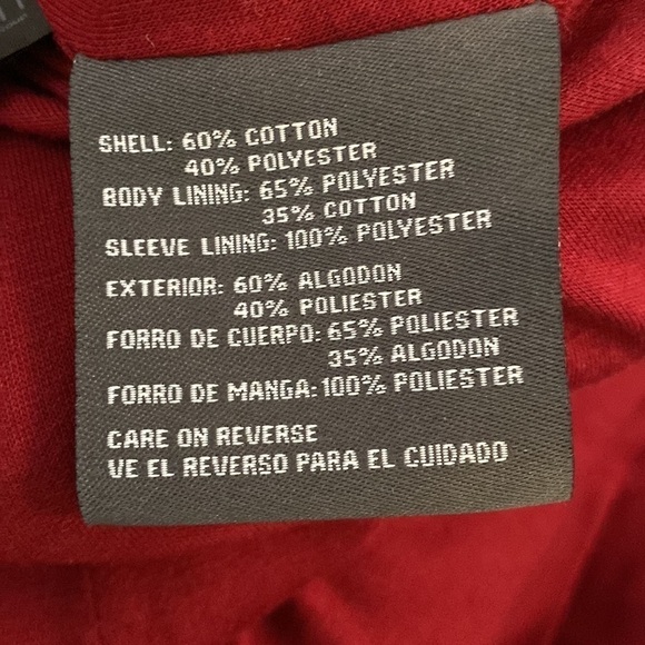 Kenneth Cole Reaction red coat with pockets. Large - Picture 12 of 13